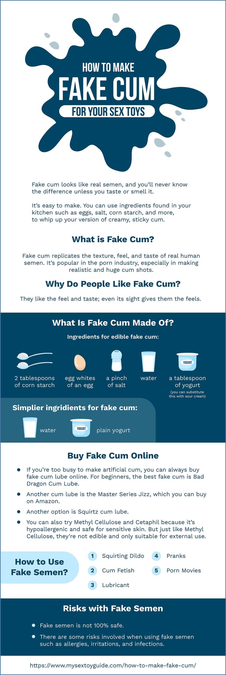 How to Make Fake Cum For Your Sex Toys Fake Cum Recipes image