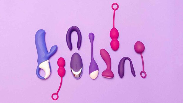Various colorful sex toys